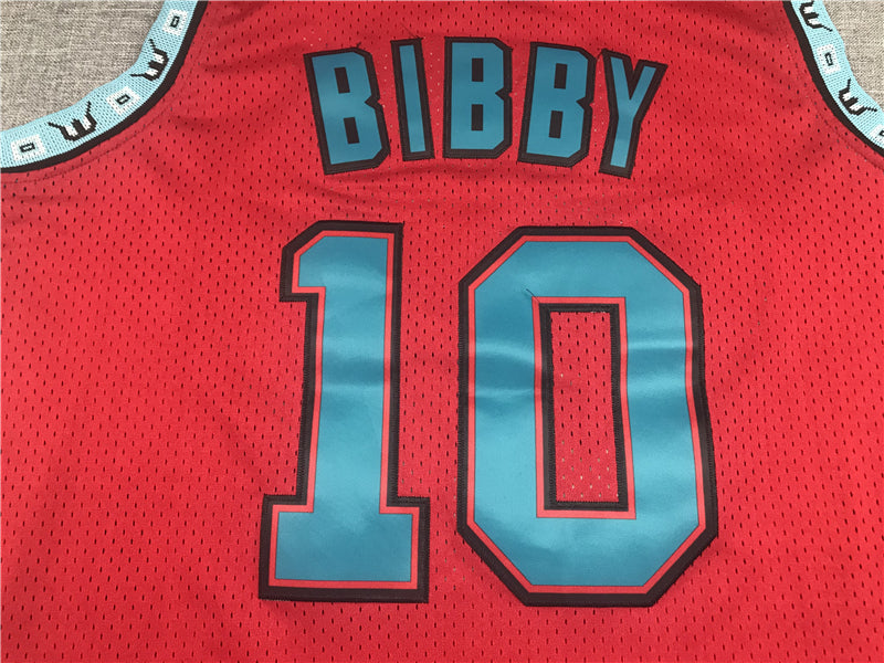 Men's Memphis Grizzlies Mike Bibby #10 Red Classics Swingman Jersey1