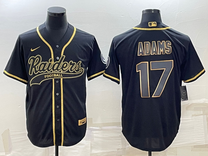 Men's Las Vegas Raiders Davante Adams #17 Black Player Jersey1 Joint Edition