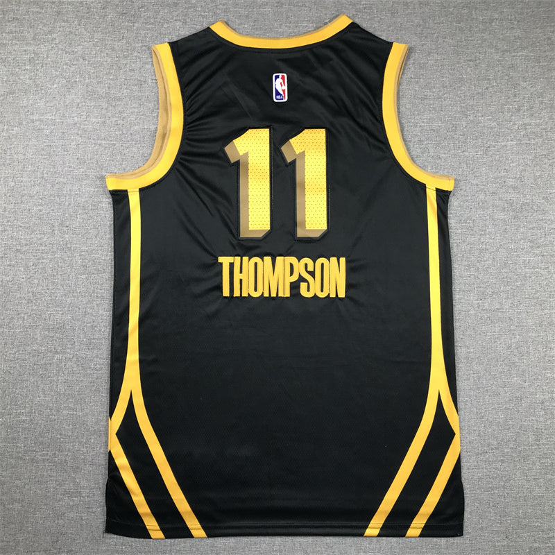 Men's Golden State Warriors Klay Thompson #11 Black 2023/24 Swingman Jersey1 - City Edition