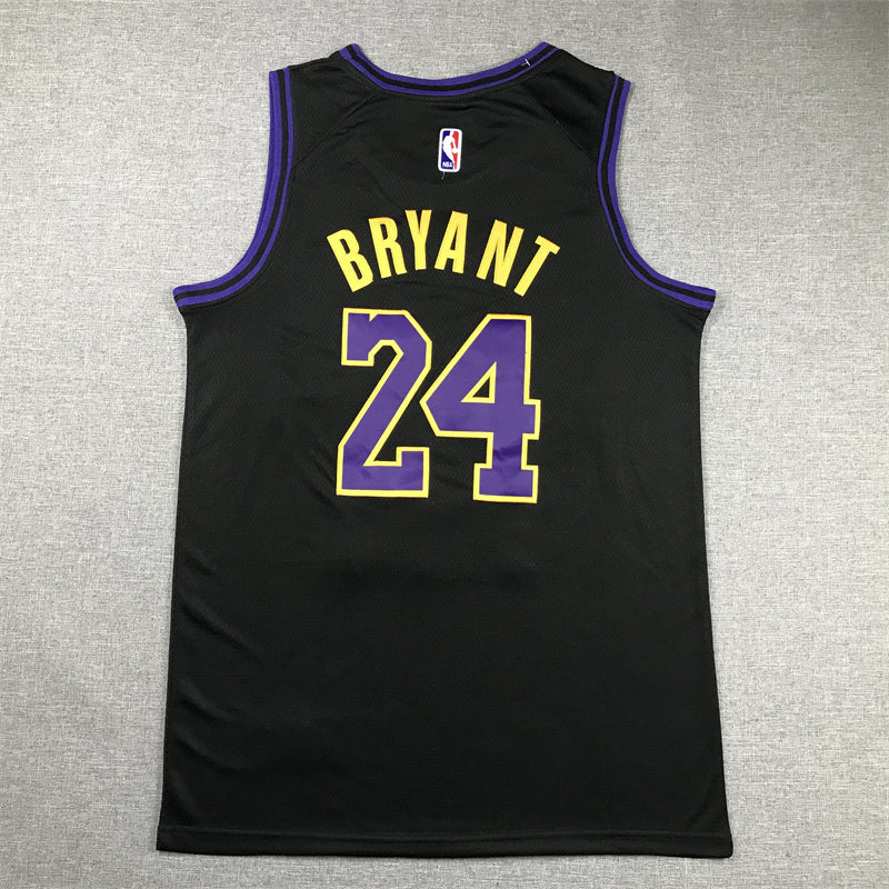 Men's Los Angeles Lakers Kobe Bryant #24 Black 2023/24 Swingman Jersey1 - City Edition