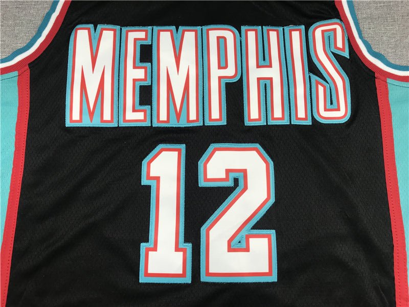 Men's Memphis Grizzlies Ja Morant #12 Black Classics Swingman Jersey1