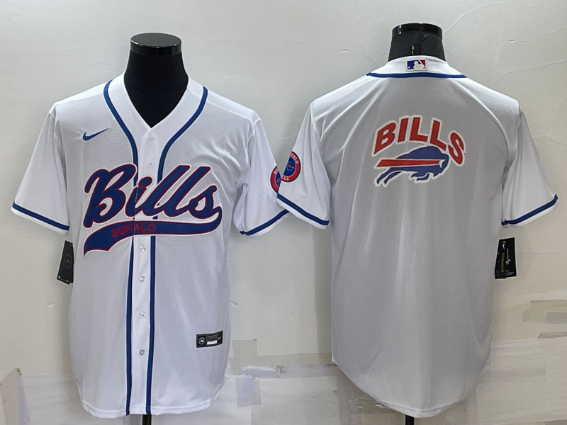 Men's Buffalo Bills White Game Jersey1