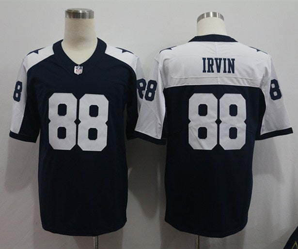 Men's Dallas Cowboys Michael Irvin #88 Navy Alternate Custom1 Game Jersey1