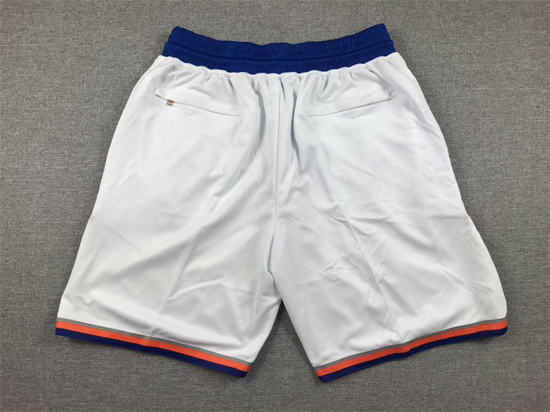 Men's New York Knicks White Association Edition Pocket Shorts1
