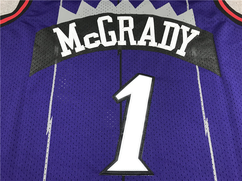 Men's Toronto Raptors Tracy McGrady Purple 1998-99 Hardwood Classics Swingman Jersey1