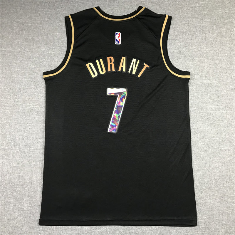 Men's Brooklyn Nets Kevin Durant #7 Black Swingman Player Jersey1