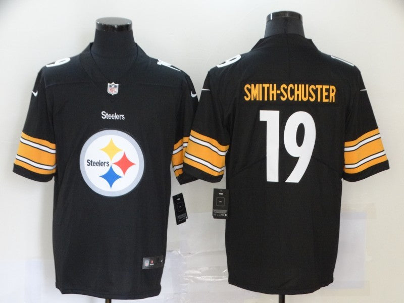 Men's Pittsburgh Steelers #19 JuJu Smith-Schuster Black Alternate Game Jersey1