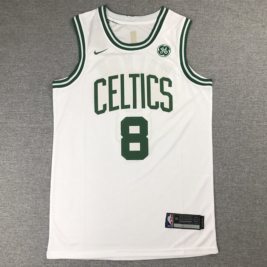 Men's Boston Celtics Kemba Walker #8 NBA White Game Jersey1