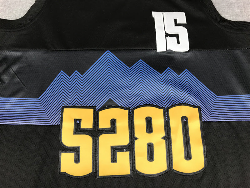 Men's Denver Nuggets Nikola Jokic #15 Black 2023/24 Swingman Jersey1 - City Edition