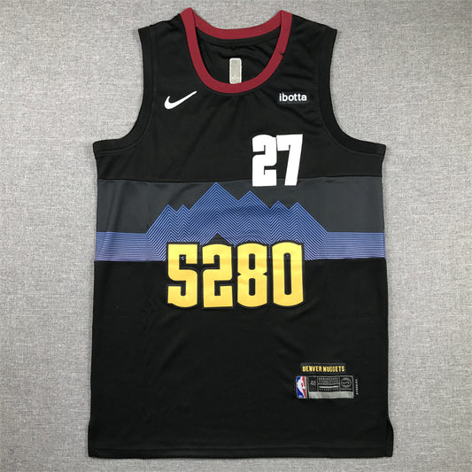 Men's Denver Nuggets Jamal Murray #27 Black 2023/24 Swingman Jersey1 - City Edition