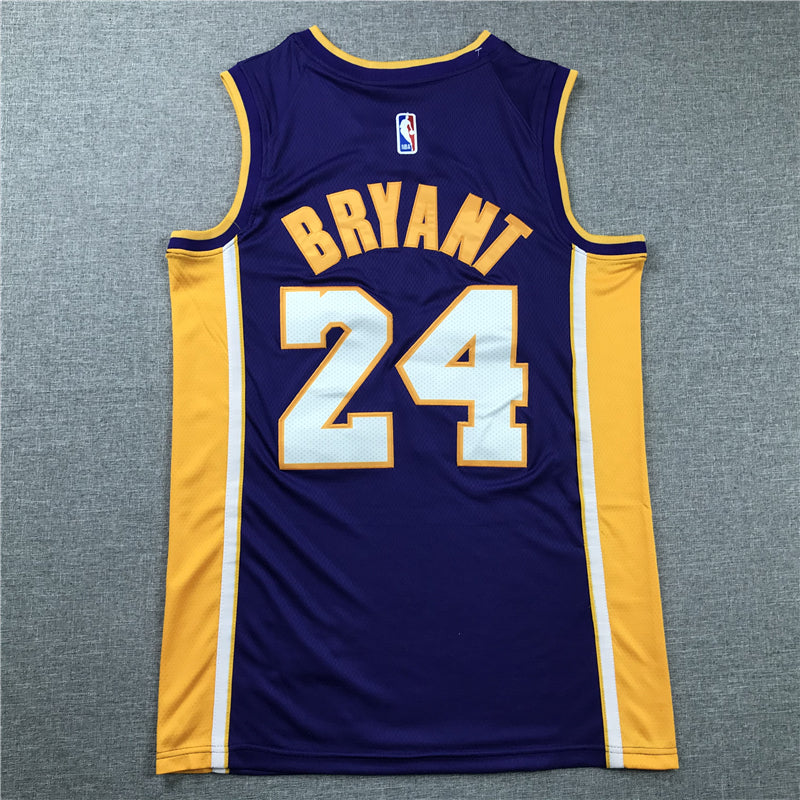 Men's Los Angeles Lakers Kobe Bryant #24 Purple Swingman Player Jersey1