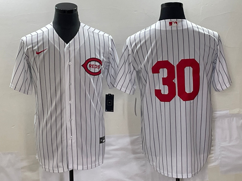 Men's Cincinnati Reds Ken Griffey Jr. #30 White 2022 MLB at Field of Dreams Game Authentic Player Jersey1