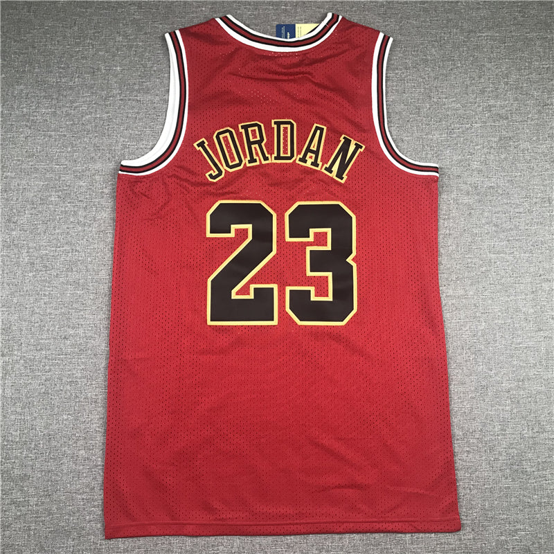 Men's Chicago Bulls Michael Jordan Red Hardwood Classics Jersey1 Chinese Edition