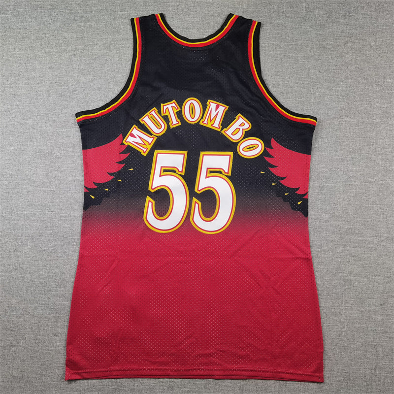 Men's Atlanta Hawks Dikembe Mutombo 1996-97 Hardwood Classics Swingman Jersey1