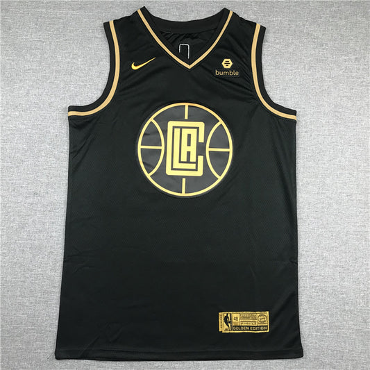 Men's LA Clippers Kawhi Leonard #2 NBA Black Player Jersey1