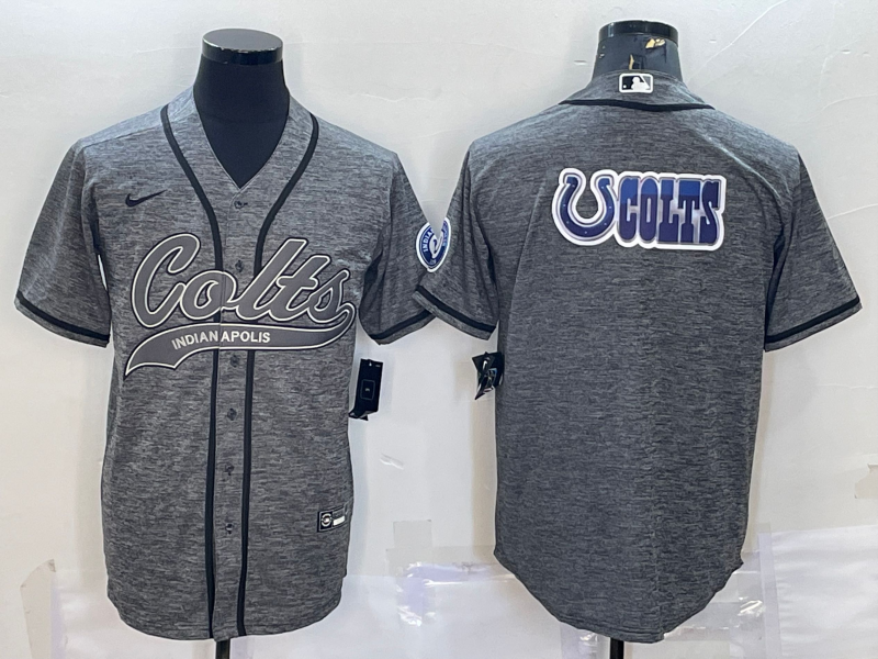 Men's Indianapolis Colts Gray Player Jersey1