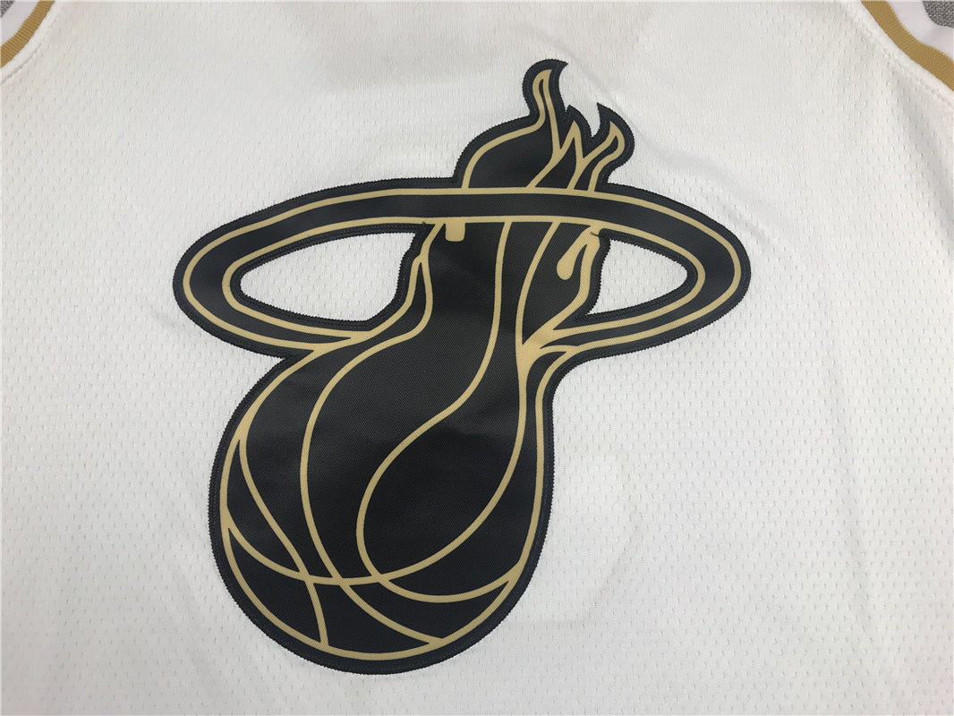 Men's Miami Heat Dwyane Wade #3 White Swingman Player Jersey1