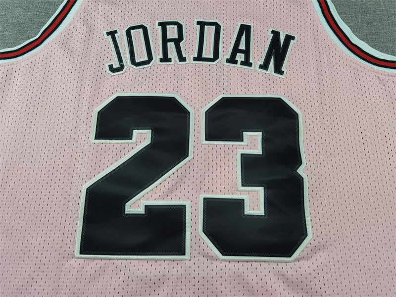 Men's Chicago Bulls Michael Jordan #23 Pink 1997/98 Hardwood Classics Swingman Jersey1