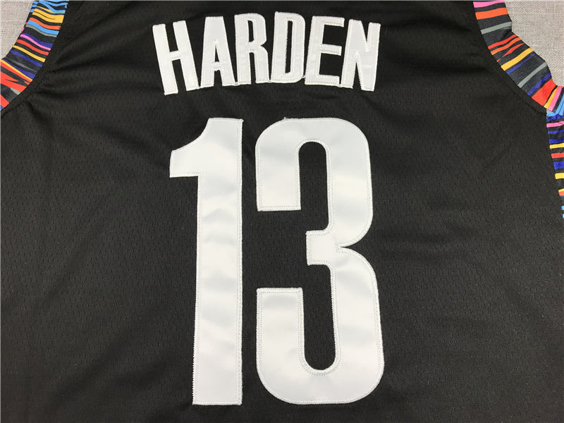 Men's Brooklyn Nets James Harden #13 NBA Black Fashion Jersey1 - City Edition