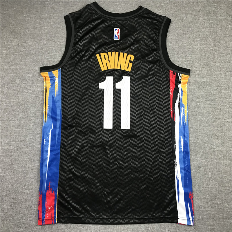 Men's Brooklyn Nets Kyrie Irving Black 2020/21 Swingman Jersey1 - City Edition