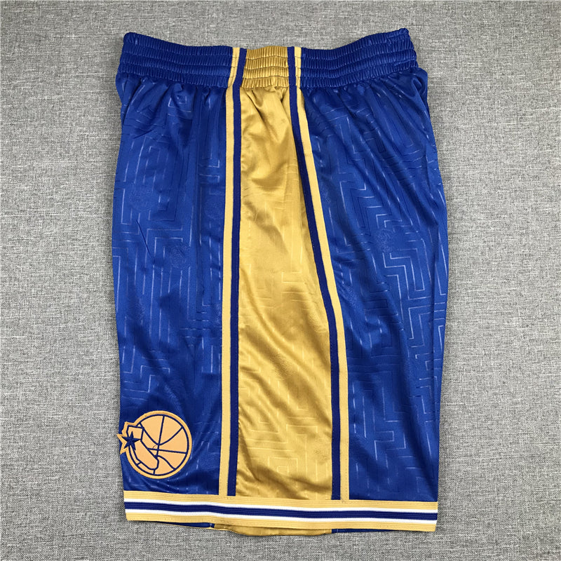 Men's Golden State Warriors Rat Year Limited Edition Blue Basketball Shorts1