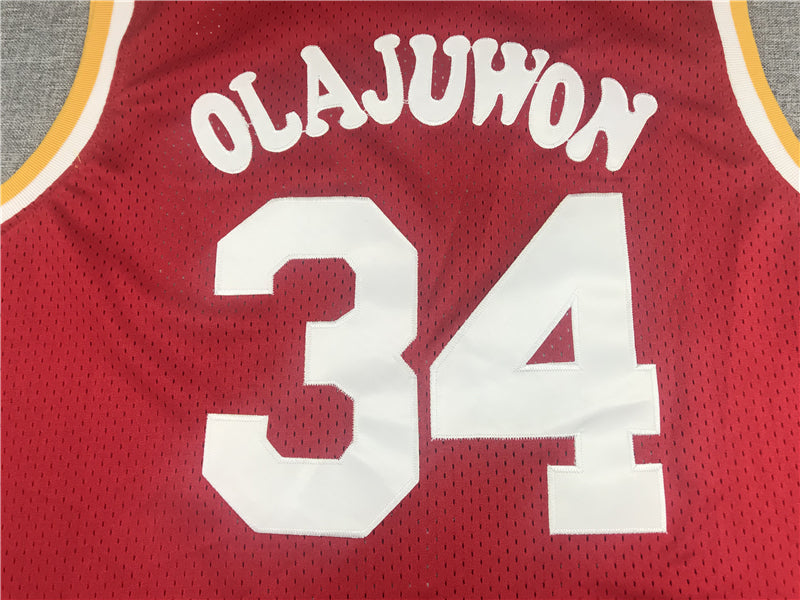 Men's Houston Rockets Hakeem Olajuwon 1993-94 Hardwood Classics Swingman Jersey1