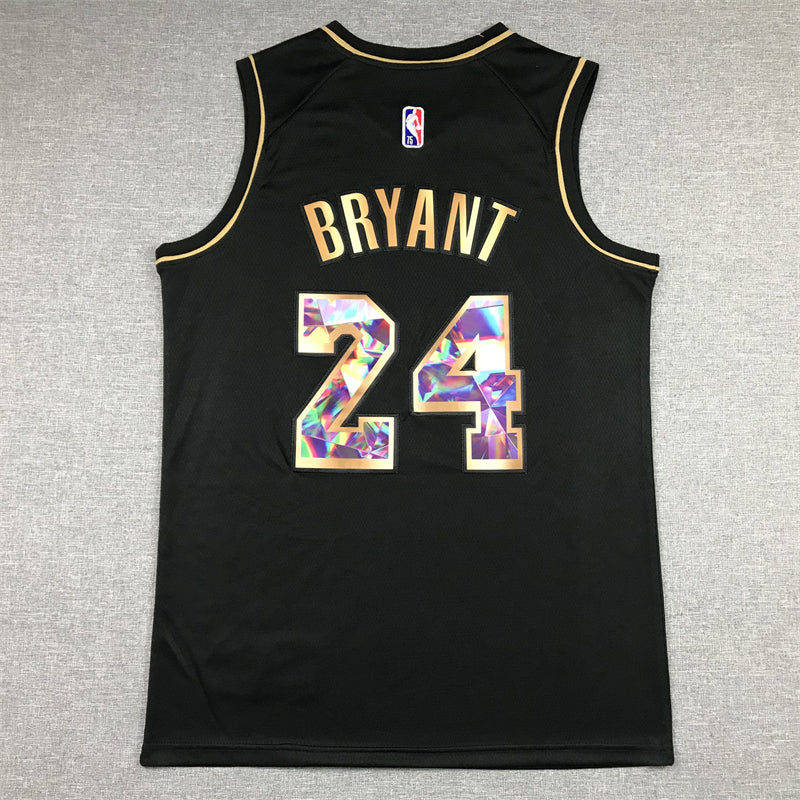 Men's Los Angeles Lakers Kobe Bryant #24 Black Swingman Jersey1