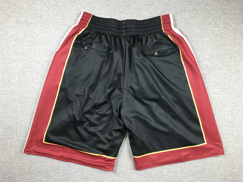 Men's Miami Heat Black Pocket Shorts1