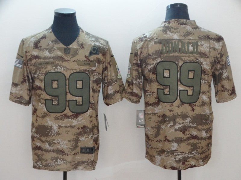 Men's Los Angeles Rams Aaron Donald #99 Camouflage Game Jersey1