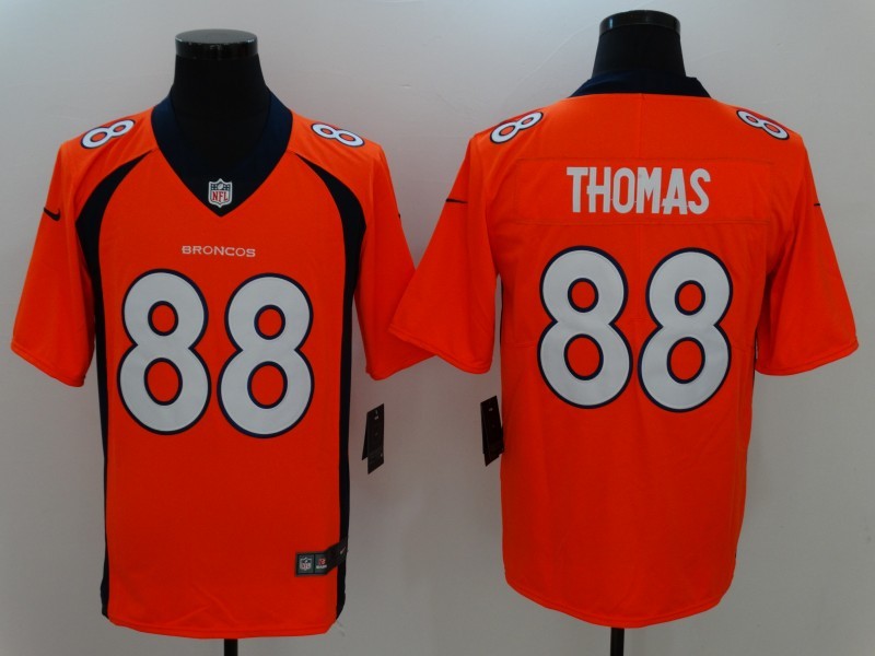 Men's Denver Broncos Demaryius Thomas #88 Orange Game Jersey1