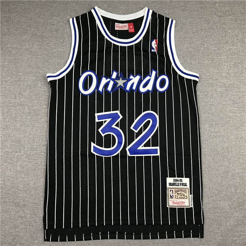 Men's Orlando Magic Shaquille O'Neal Black Classics 1994-95 Swingman Jersey1