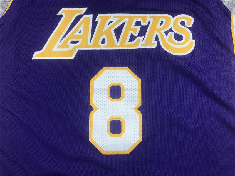 Men's Los Angeles Lakers Kobe Bryant 2000-01 Purple Hardwood Classics Authentic Jersey1