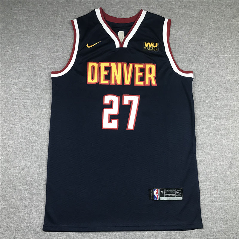 Men's Denver Nuggets Jamal Murray Navy 2020/21 Swingman Player Jersey1