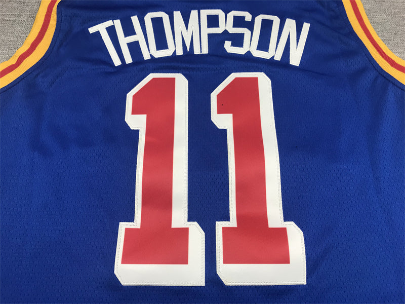 Men's Golden State Warriors Klay Thompson #11 Blue Classic Player Jersey1