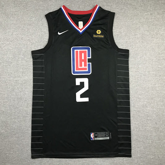 Men's LA Clippers Kawhi Leonard #2 Black 2022/23 Statement Edition Swingman Jersey1