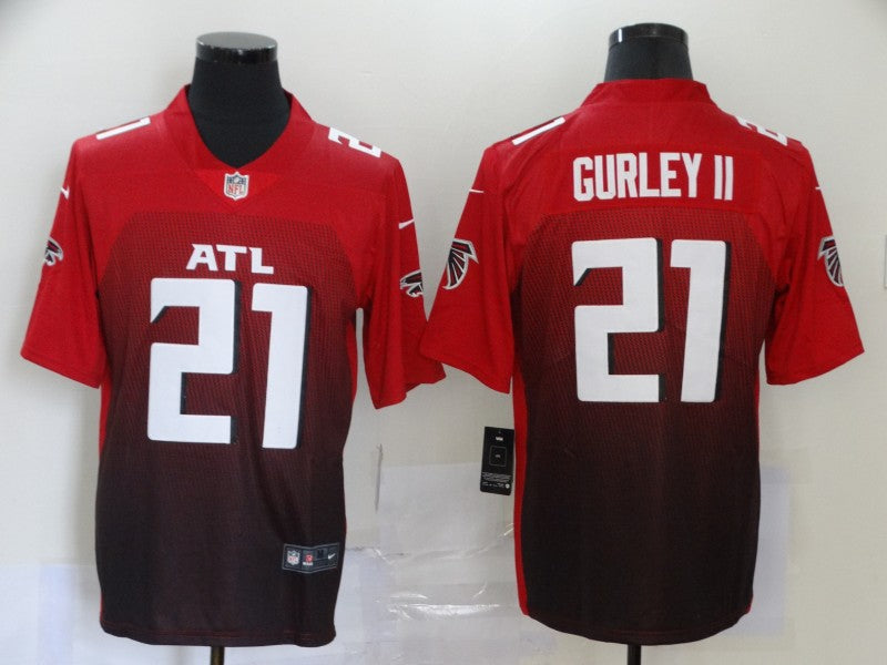 Men's Atlanta Falcons Todd Gurley II #21 Red 2nd Alternate Game Jersey1