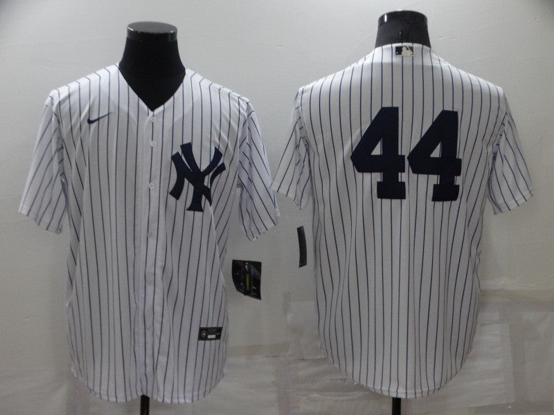 Men's New York Yankees Reggie Jackson #44 White Replica Player Name Jersey1