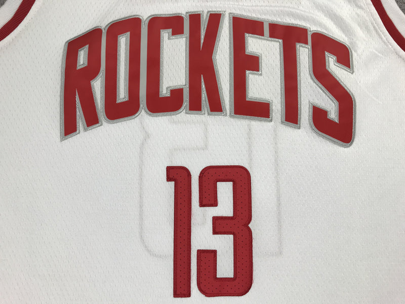 Men's Houston Rockets James Harden #13 NBA White Player Replica Jersey1
