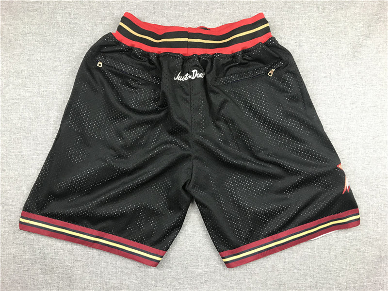 Men's Philadelphia 76ers Black 1999-00 Hardwood Classics Basketball Shorts1