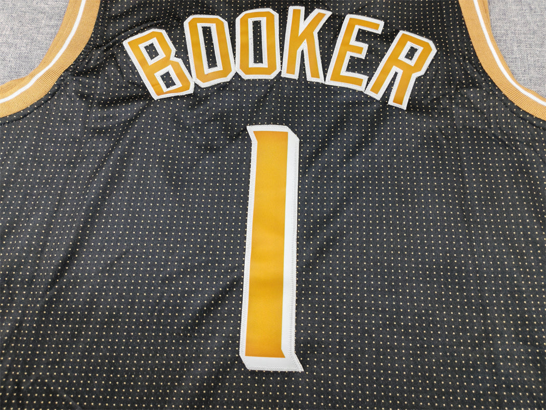 Men's Phoenix Suns Devin Booker #1 Black Select Series Swingman Jersey1