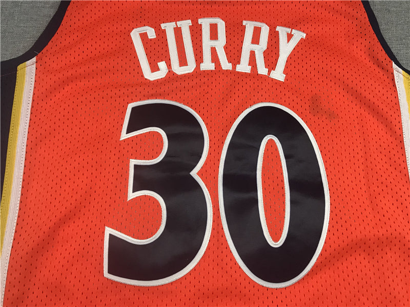 Men's Golden State Warriors Stephen Curry Fanatics Branded Orange Classic Jersey1