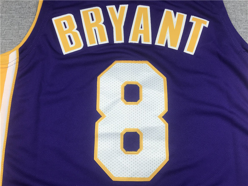 Men's Los Angeles Lakers Kobe Bryant 2000-01 Purple Hardwood Classics Authentic Jersey1