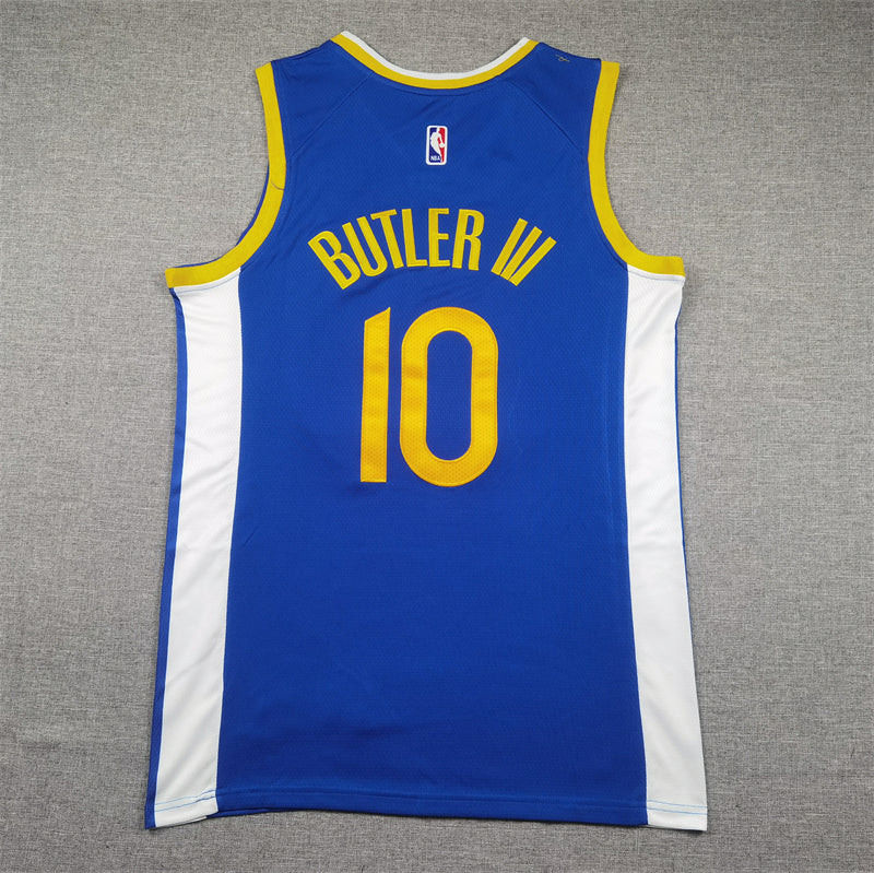 Men's Golden State Warriors Jimmy Butler #10 Royal Game Jersey - Icon Edition