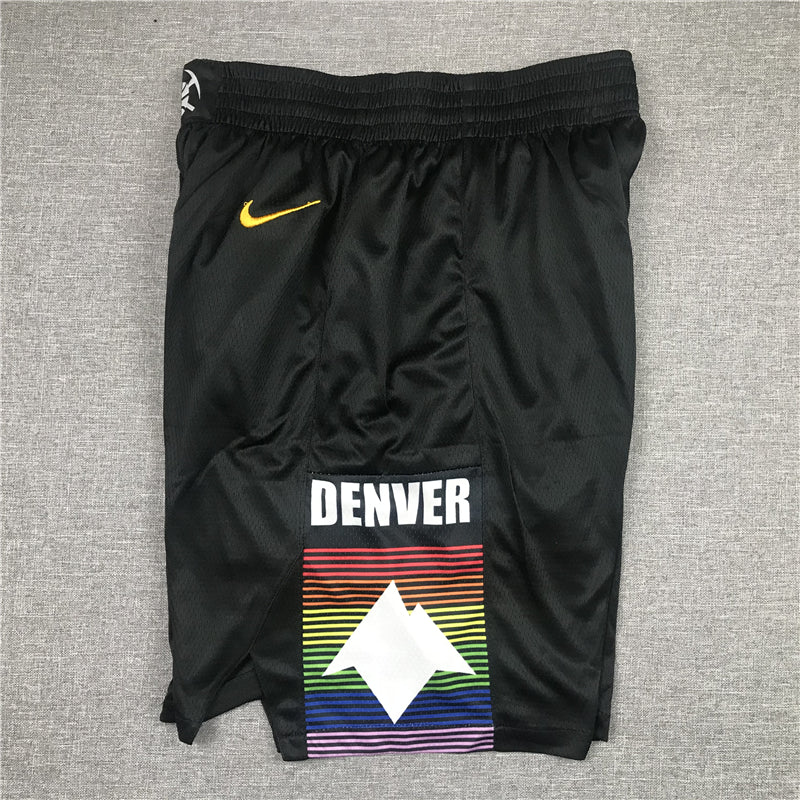 Men's Denver Nuggets Black City Edition Basketball Shorts1