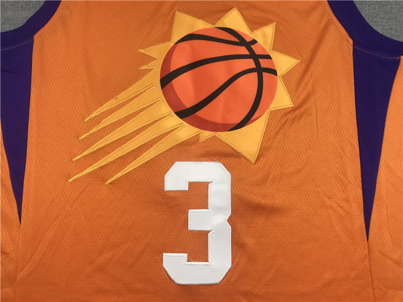 Men's Phoenix Suns Chris Paul #3 Orange Fast Break Team Replica Jersey1
