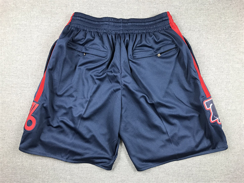 Men's Philadelphia 76ers Navy 2023/24 Pocket Shorts1 City Edition