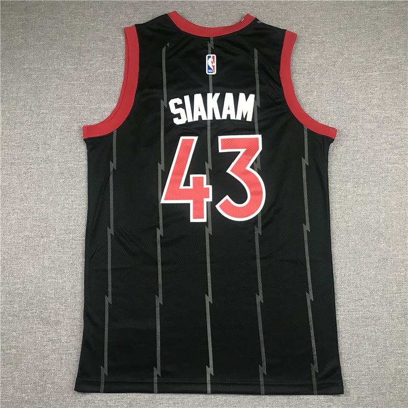 Men's Toronto Raptors Pascal Siakam Black 2020/21 Swingman Jersey1