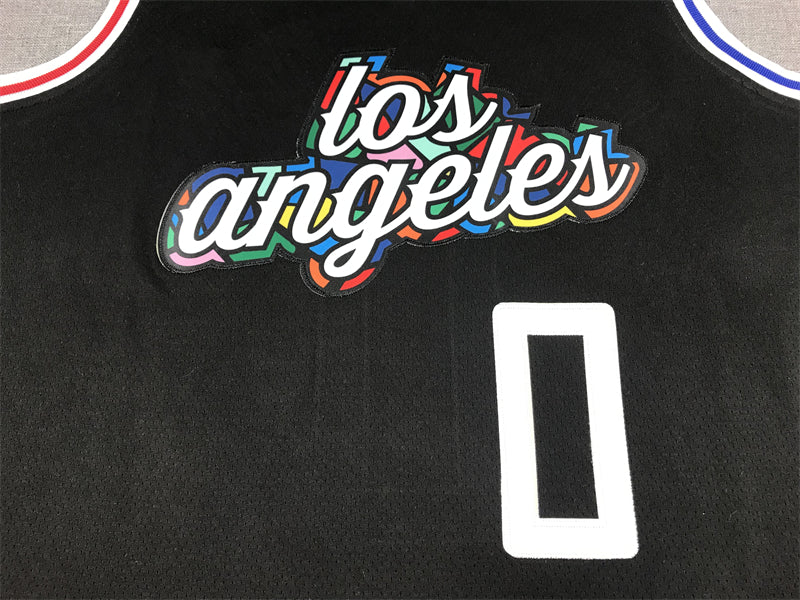 Men's LA Clippers Russell Westbrook #0 Black 2022/23 Fastbreak Jersey1 - City Edition