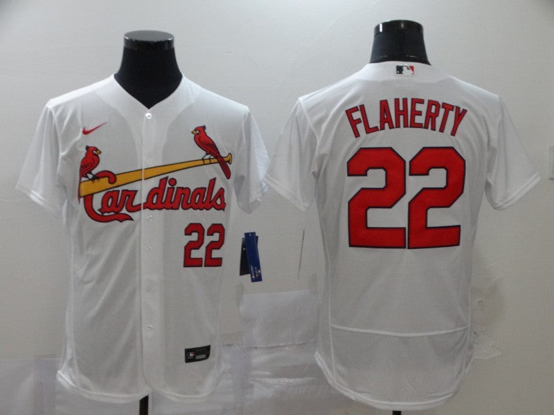 Men's St. Louis Cardinals Jack Flaherty #22 White Replica Baseball Jersey1