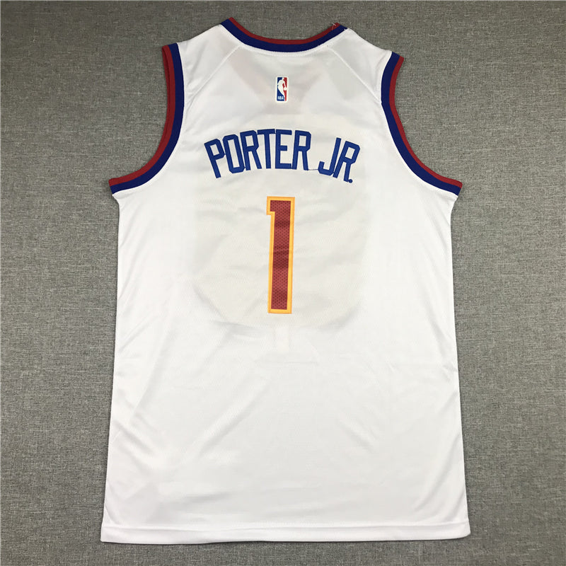 Men's Denver Nuggets Michael Porter Jr. #1 White 2023 Swingman Player Jersey1